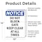 Signmission Do Not Block Gate Keep Clear At, 10 in W x Rectangle, Vinyl Decal OS-2PACK-NS-D-1014-V-11081 - alternate 6